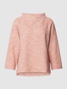OPUS Sweatshirt mit drapiertem Stehkragen Modell 'Guponna' in Koralle,...