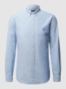 Polo Ralph Lauren Slim Fit Freizeithemd aus Oxford in Bleu, Größe 4XL