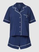 Polo Ralph Lauren Pyjama mit Label-Stitching in Marineblau, Größe XXL