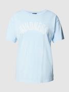 Polo Ralph Lauren T-Shirt aus Baumwolle mit Statement-Print in Hellbla...