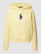 Polo Ralph Lauren Hoodie mit Label-Stitching in Gelb, Größe M