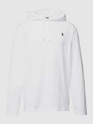 Polo Ralph Lauren Hoodie mit Logo-Stitching in Weiss, Größe XXL