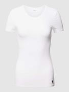 Polo Ralph Lauren T-Shirt mit Label-Stitching in Weiss, Größe S