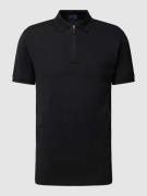Polo Ralph Lauren Poloshirt mit kurzem Reißverschluss in Black, Größe ...