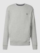 Polo Ralph Lauren Sweatshirt mit Label-Stitching in Hellgrau, Größe S