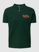 POLO RALPH LAUREN Custom Slim Fit Poloshirt mit Motiv-Stitching in Dun...