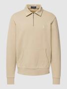 Polo Ralph Lauren Sweatshirt mit Logo-Stitching in Beige, Größe S