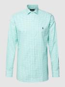 Polo Ralph Lauren Custom Fit Business-Hemd mit Gitterkaro in Gruen, Gr...