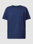Polo Ralph Lauren T-Shirt mit Brusttasche in Marine, Größe XL