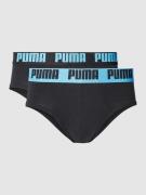 Puma Trunks im 2er-Pack mit Logo-Bund in Black, Größe S