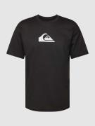 Quiksilver T-Shirt mit Label-Print Modell 'SOLID STREAK' in Black, Grö...