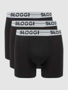 Sloggi Trunks mit Stretch-Anteil im 3er-Pack in Black, Größe S