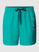 Tommy Hilfiger Regular Fit Badehose mit Brand-Schriftzug in Petrol, Gr...