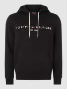 Tommy Hilfiger Hoodie mit Logo-Stickerei in Black, Größe M