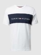 Tommy Hilfiger T-Shirt mit Label-Print in Weiss, Größe M