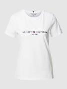 Tommy Hilfiger T-Shirt aus Baumwolle in Weiss, Größe XS
