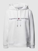 Tommy Hilfiger Hoodie mit Label-Stitching in Weiss, Größe S