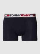 Tommy Hilfiger Trunks mit Label-Schriftzug in Dunkelblau, Größe S