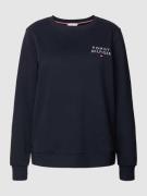 TOMMY HILFIGER Sweatshirt mit Label-Stitching in Marine, Größe S