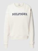 Tommy Hilfiger Sweatshirt aus Baumwolle mit Label-Detail in Offwhite, ...