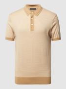 Tommy Hilfiger Poloshirt in unifarbenem Design in Camel, Größe S