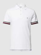 Tommy Hilfiger Poloshirt mit Label-Schriftzug in Weiss, Größe XXL