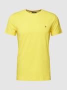 Tommy Hilfiger T-Shirt mit Label-Detail in Gelb, Größe S