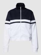 Tommy Hilfiger Sweatjacke mit Eingrifftaschen in Marine, Größe L