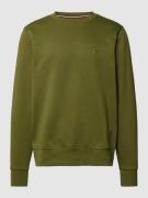 Tommy Hilfiger Sweatshirt mit Label-Stitching c in Oliv, Größe S