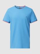 Tommy Hilfiger T-Shirt mit Label-Stitching in Aqua, Größe M