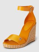 Tommy Hilfiger Sandalette mit Keilabsatz in Orange, Größe 39
