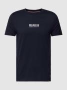 Tommy Hilfiger T-Shirt mit Label-Print in Marine, Größe L