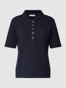 Tommy Hilfiger Poloshirt mit kurzer Knopfleiste in Marine, Größe S