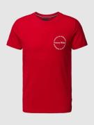 Tommy Hilfiger Slim Fit T-Shirt mit Rundhalsausschnitt in Dunkelrot, G...