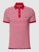 Tommy Hilfiger Slim Fit Poloshirt Modell '1985' in Rot, Größe L