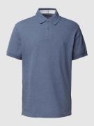 Tommy Hilfiger Poloshirt mit Label-Stitching in Jeansblau, Größe S