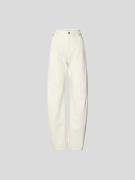 Victoria Beckham Low Rise Jeans aus Baumwolle in Ecru, Größe 24