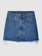 Von Dutch Jeansshorts mit Label-Stitching Modell 'PAM' in Jeansblau, G...