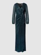Adrianna Papell Abendkleid im schimmernden Design in Smaragd, Größe 36