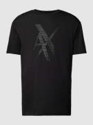 ARMANI EXCHANGE T-Shirt mit Logo-Print in Black, Größe L