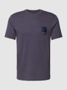 ARMANI EXCHANGE T-Shirt mit Label-Detail in Marine, Größe S