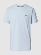 BOSS Green T-Shirt mit Label-Detail in Rauchblau, Größe L