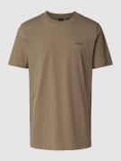 BOSS Green T-Shirt mit Label-Detail in Sand, Größe M