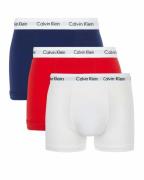Calvin Klein Underwear Trunks mit Logo-Bund im 3er-Pack in Rot, Größe ...