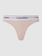 Calvin Klein Underwear String mit Logo-Bund in Rosa, Größe XS