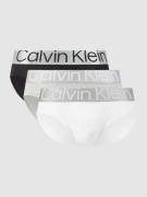 Calvin Klein Underwear Slip mit elastischem Bund in metallic im 3er-Pa...