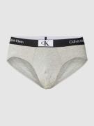 Calvin Klein Underwear Slip mit Label-Detail in Mittelgrau Melange, Gr...