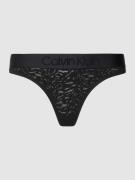 Calvin Klein Underwear String mit Lochmuster in Black, Größe M