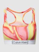 Calvin Klein Underwear Bralette mit Logo-Bund und Allover-Muster in Or...