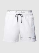 Calvin Klein Underwear Badehose im Double-Layer-Look in Weiss, Größe S